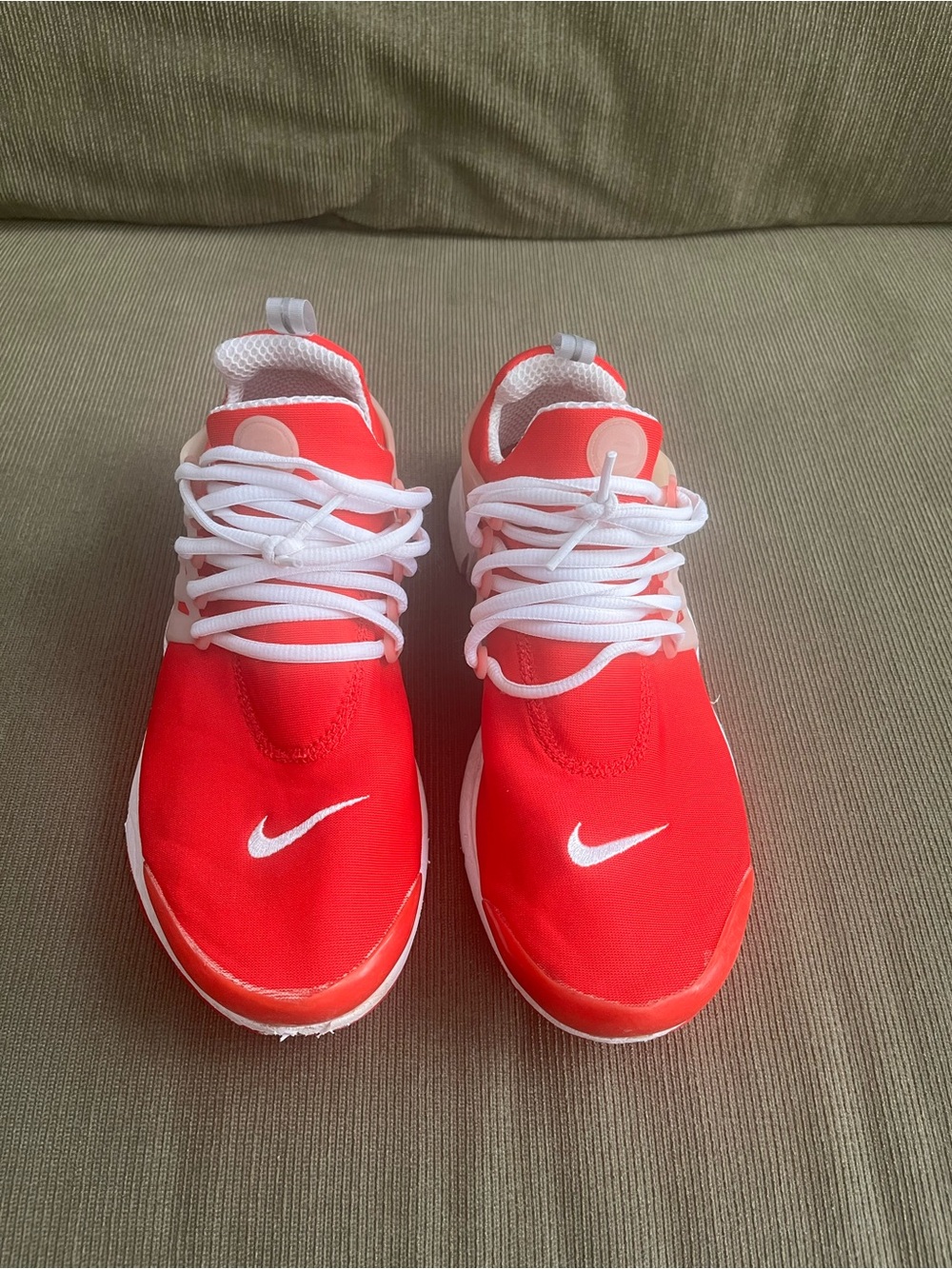 Nike Red and White Performance Sneakers